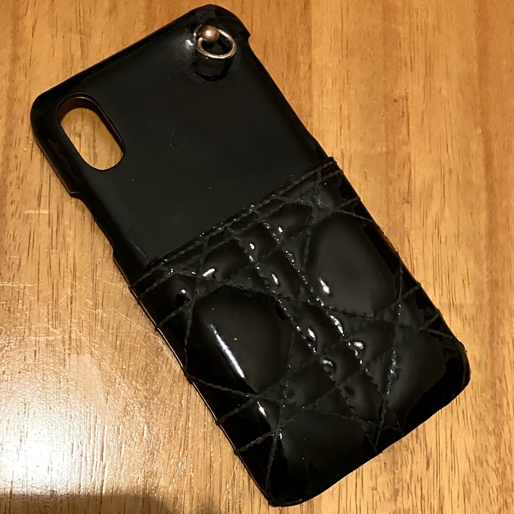 Dior Black Cannage Patent Leather Lady Dior iPhone 7plus - Picture 2 of 10